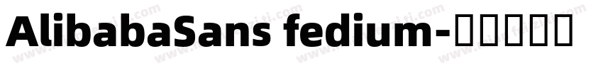 AlibabaSans fedium字体转换